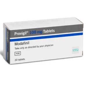 Provigil 100 mg Modafinil tablets box by Teva